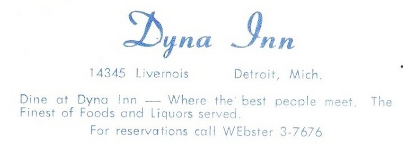 Dyna Inn (Charade Supper Club) - Old Postcard (newer photo)